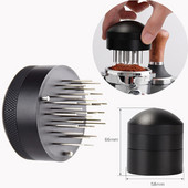51mm/53mm/58mm Cafea Tamper Ac Instrument de distribuție a cafelei Distribuitor de espresso Tamper Leveler Agitator de cafea reglabil
