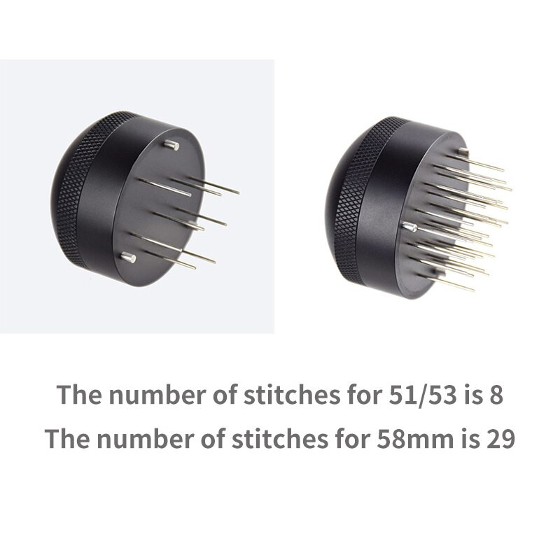 51mm/53mm/58mm Cafea Tamper Ac Instrument de distribuție a cafelei Distribuitor de espresso Tamper Leveler Agitator de cafea reglabil