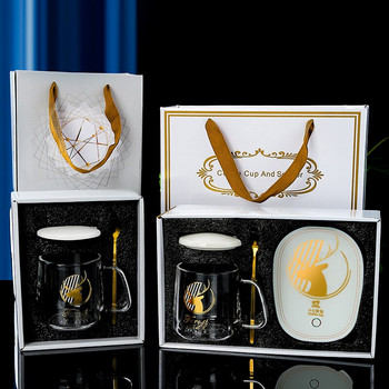 Δημιουργικό Δώρο Γενεθλίων Κούπα Ζευγάρι Δώρο Κεραμικό Κύπελλο Σετ Θερμοστάτης Φλιτζάνι καφέ Μονωτικό σουβέρ Κύπελλο νερού