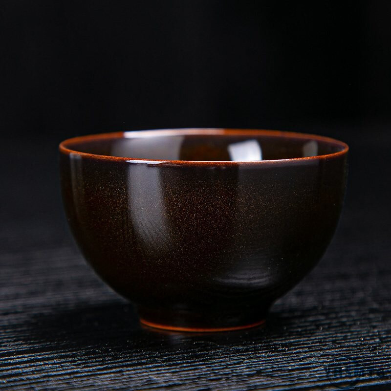 Teáscsésze készlet YHSMTG kerámia porcelán tál tea jun kemence Csiszolt színű homok arany máz Kínai teáscsésze kis kerámia csészék