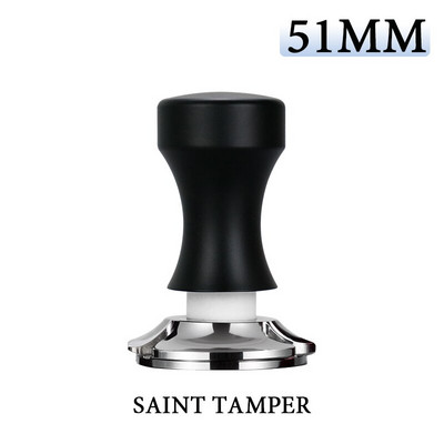 Kavos tamperis 58,55 mm pastovus slėgis 30 svarų elastingumas, kalibruotas 304 nerūdijančio plieno plokščias pagrindas, skirtas barista kavos priedui