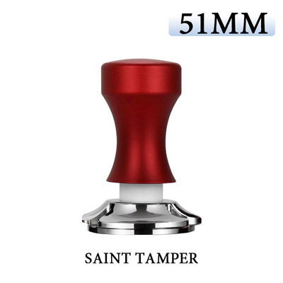 Kavos tamperis 58,55 mm pastovus slėgis 30 svarų elastingumas, kalibruotas 304 nerūdijančio plieno plokščias pagrindas, skirtas barista kavos priedui