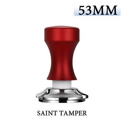 Kavos tamperis 58,55 mm pastovus slėgis 30 svarų elastingumas, kalibruotas 304 nerūdijančio plieno plokščias pagrindas, skirtas barista kavos priedui