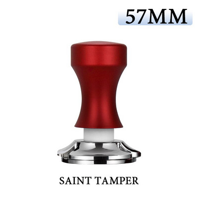 Kavos tamperis 58,55 mm pastovus slėgis 30 svarų elastingumas, kalibruotas 304 nerūdijančio plieno plokščias pagrindas, skirtas barista kavos priedui