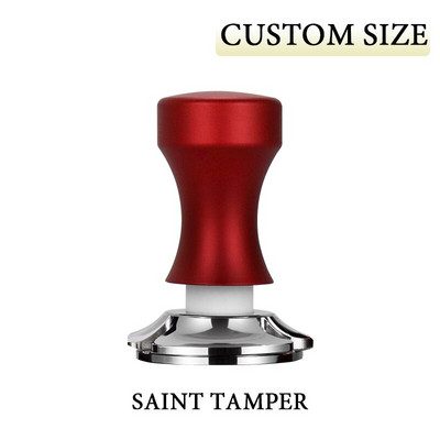 Kavos tamperis 58,55 mm pastovus slėgis 30 svarų elastingumas, kalibruotas 304 nerūdijančio plieno plokščias pagrindas, skirtas barista kavos priedui