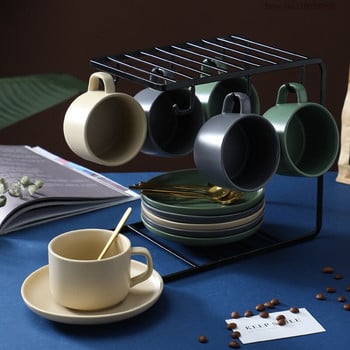 Retro Nordic Coffee Coffee Set Ceramics Creative Office Water Cup Home Γάλα Χυμός Πρωινό Απογευματινό Τσάι Αξεσουάρ καφέ Tazze