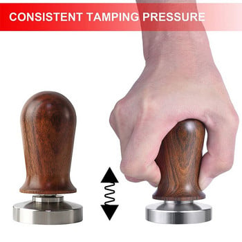 Coffee Tamper with Coffee Tamper Mat Espresso Coffee Tamper Spring Tamper Powder Hammer Αντιολισθητικό Tamping Mat Coffee Mat