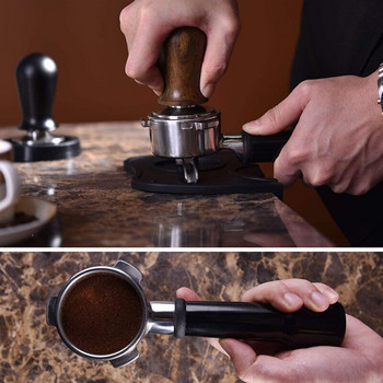 Coffee Tamper with Coffee Tamper Mat Espresso Coffee Tamper Spring Tamper Powder Hammer Αντιολισθητικό Tamping Mat Coffee Mat