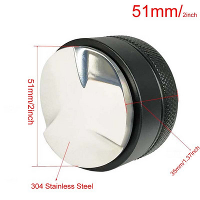 Kávészabotázs 51mm 58mm Rozsdamentes acél Rugalmasság Állítható Nyomás Szabotázs Kalapács Kávékészlet Portafilter Kávétartozékok