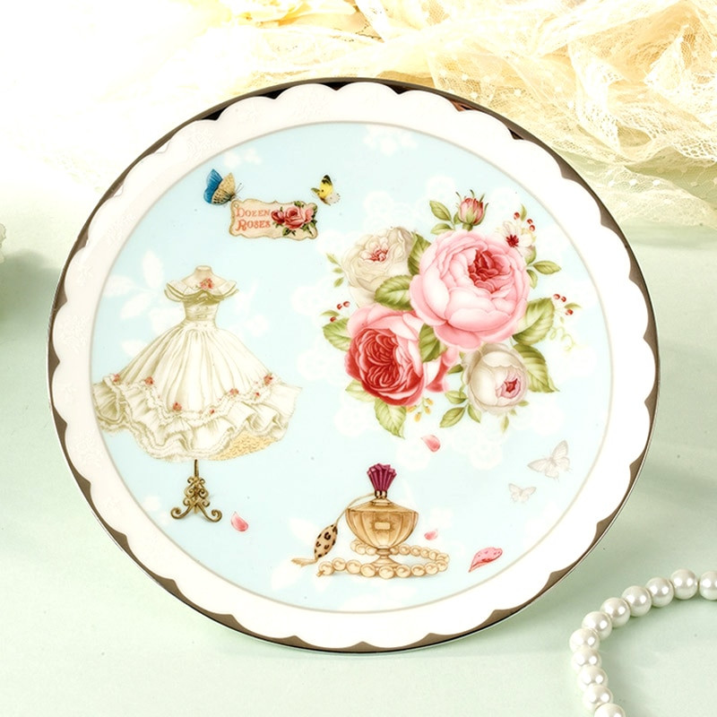Elegáns teáscsésze készlet Bone China teáscsésze és csészealj szett virágmintás kávés csésze készlet teáscsésze desszert tányér porcelán ivóeszköz ajándék