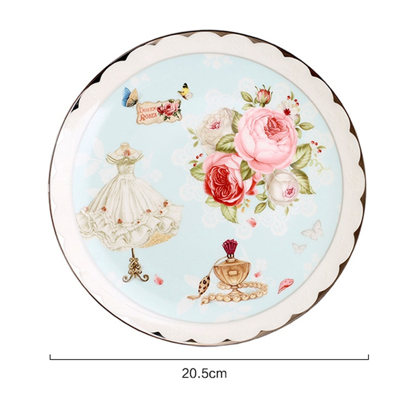 Elegáns teáscsésze készlet Bone China teáscsésze és csészealj szett virágmintás kávés csésze készlet teáscsésze desszert tányér porcelán ivóeszköz ajándék