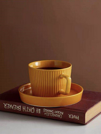 Κούπα πρωινού με καπάκι και κουτάλι Χειροποίητο φορητό slushy maker Απογευματινό φλιτζάνι τσαγιού Κεραμικές κούπες smoothie με λαβή 250ml Becher
