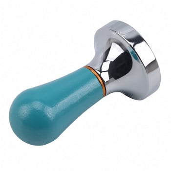 Coffee Tamper 57,5mm Ξύλινη λαβή Barista Εσπρεσομηχανή Μύλος Ατσάλι Χειροποίητος Καφετιέρα Πούδρα Επίπεδη Βάση Υψηλής Ποιότητας