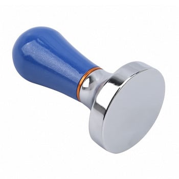 Coffee Tamper 57,5mm Ξύλινη λαβή Barista Εσπρεσομηχανή Μύλος Ατσάλι Χειροποίητος Καφετιέρα Πούδρα Επίπεδη Βάση Υψηλής Ποιότητας