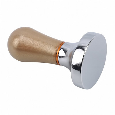 Kávészabotázs 57,5 mm-es fa nyelű Barista eszpresszógép daráló acél kézzel készített kávéporfőző lapos talpú, kiváló minőségű