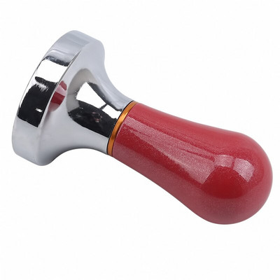 Kávészabotázs 57,5 mm-es fa nyelű Barista eszpresszógép daráló acél kézzel készített kávéporfőző lapos talpú, kiváló minőségű