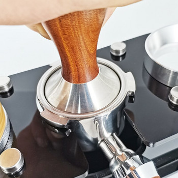 Espresso Διανομέας Mat Base Rack Barista Tools Accessories 51mm 53mm 58mmmm Cafe Portafilter Stand Στήριγμα φίλτρου καφέ