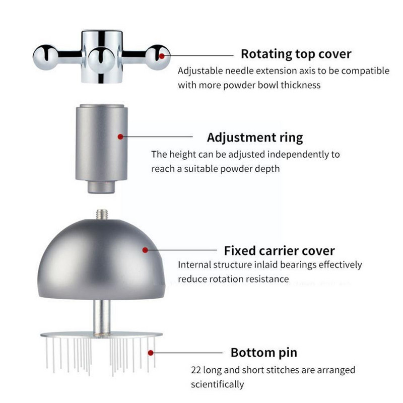 Dozator za kavu s iglom Čelik za hranu 53 58 mm igla za distribuciju praha 51 Alat za kavu Coffee Barista N7S4
