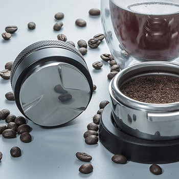 49/51/58 mm Coffee Tamper Διανομέας καφέ από ανοξείδωτο χάλυβα Εργαλείο σφύρας σε σκόνη καφέ Προσαρμοσμένα εξαρτήματα εσπρέσο ρυθμιζόμενα