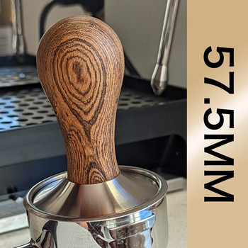 Coffee Tamper 57mm 57,5mm Coffee Powder Hammer For Lelit 57MM Ανοξείδωτο ατσάλι Barista Espresso Coffee Accessories Corner Tool