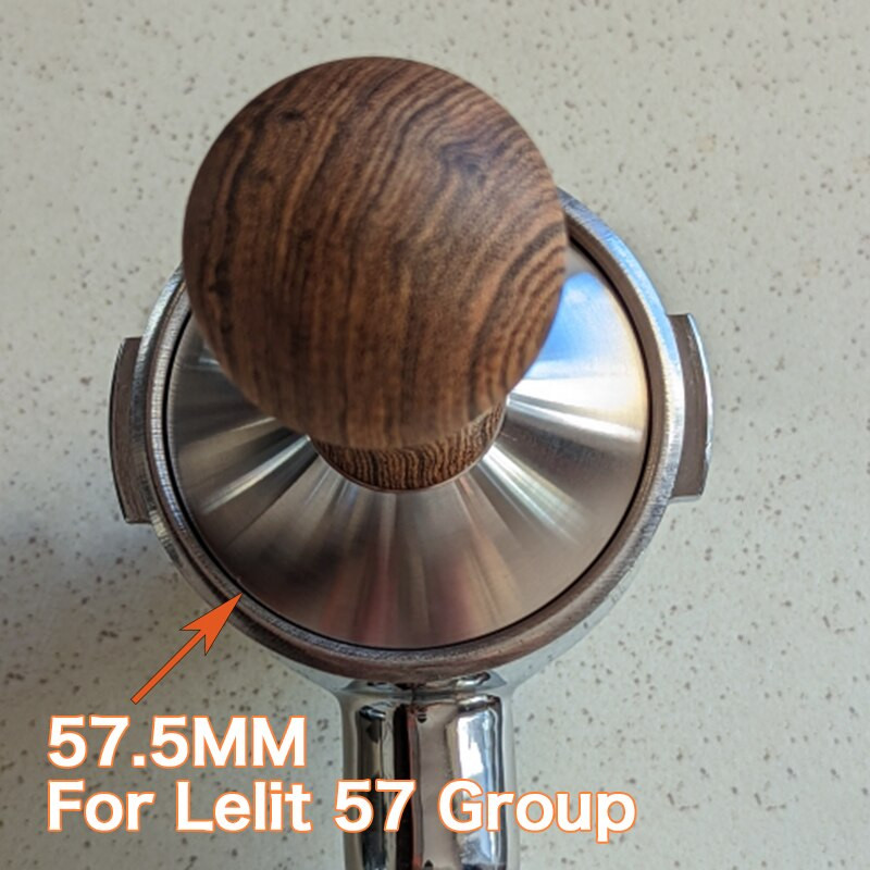 Kávészabotázs 57 mm-es 57,5 mm-es kávéporkalapács Lelit 57 mm-es rozsdamentes acél Barista eszpresszó kávétartozékokhoz sarokszerszám
