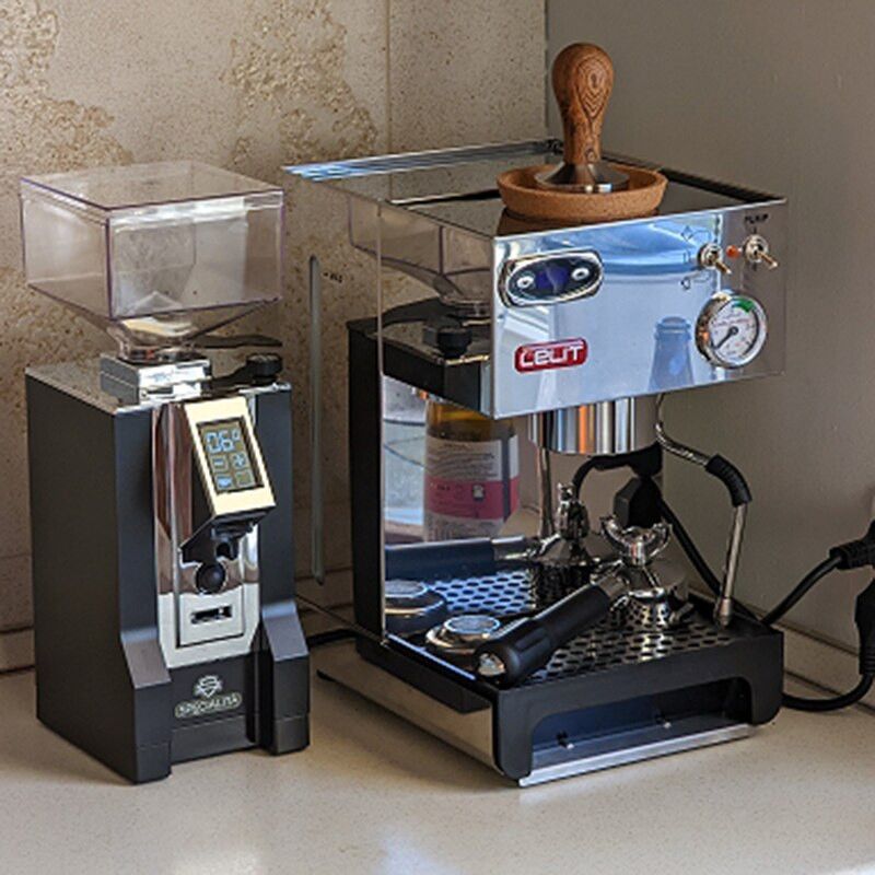 Kávészabotázs 57 mm-es 57,5 mm-es kávéporkalapács Lelit 57 mm-es rozsdamentes acél Barista eszpresszó kávétartozékokhoz sarokszerszám