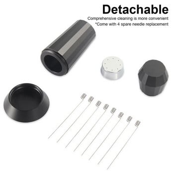 Espresso Coffee Stirrer Needle Professional Barista Coffee Distribution Tool with Stand 4 Needle Replacements Tool WDT