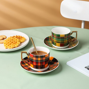 Φλιτζάνι καφέ Espresso Nordic Style Luxury Porcelain Mate Tea Cup Μικρό ευρωπαϊκό απογευματινό τσάι Porcelana Κούπα καφέ Κεραμικό AA50BD