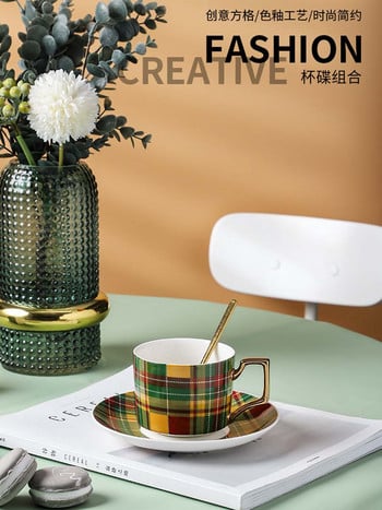 Φλιτζάνι καφέ Espresso Nordic Style Luxury Porcelain Mate Tea Cup Μικρό ευρωπαϊκό απογευματινό τσάι Porcelana Κούπα καφέ Κεραμικό AA50BD