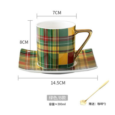 Luksuzna šalica za espresso kavu u nordijskom stilu, porculanska mate šalica za čaj Mala europska šalica za poslijepodnevni čaj Porcelana, keramička šalica za kavu AA50BD