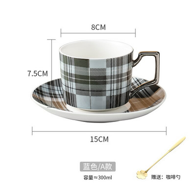 Luksuzna šalica za espresso kavu u nordijskom stilu, porculanska mate šalica za čaj Mala europska šalica za poslijepodnevni čaj Porcelana, keramička šalica za kavu AA50BD