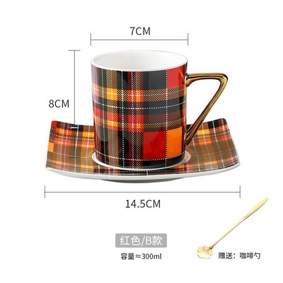 Luksuzna šalica za espresso kavu u nordijskom stilu, porculanska mate šalica za čaj Mala europska šalica za poslijepodnevni čaj Porcelana, keramička šalica za kavu AA50BD