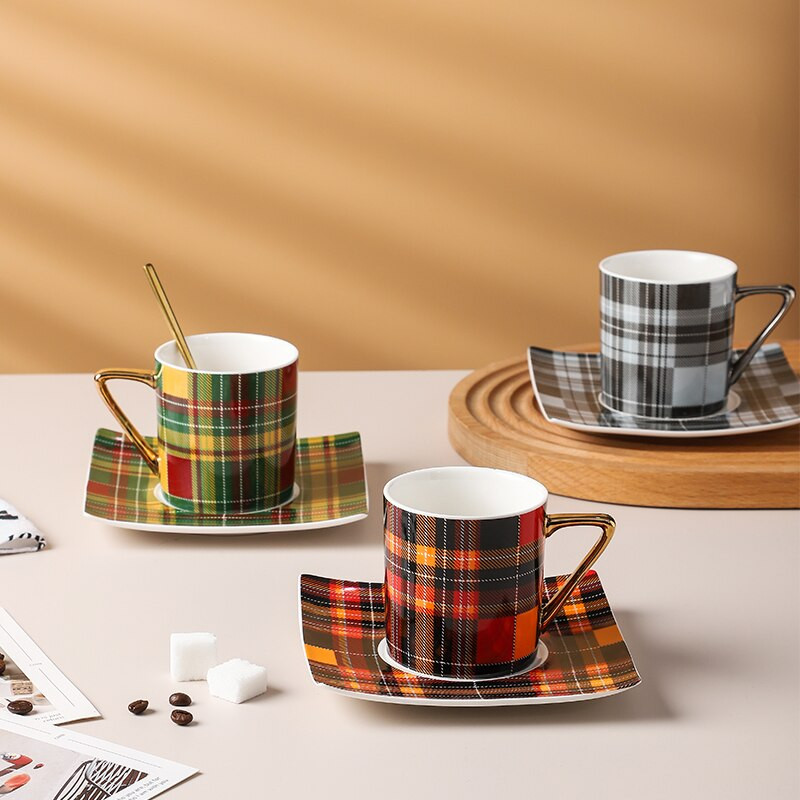 Ceașă de cafea espresso de lux în stil nordic, ceașcă de ceai din porțelan, ceai european mic de după-amiază, ceașcă de cafea din porcelană, ceramică AA50BD
