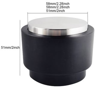 304 Ανοξείδωτο ατσάλι Coffee Tamper Διανομέας Espresso 51mm/53mm/58mm Portafilter Adjustable Powder Hammer Barista Accessories