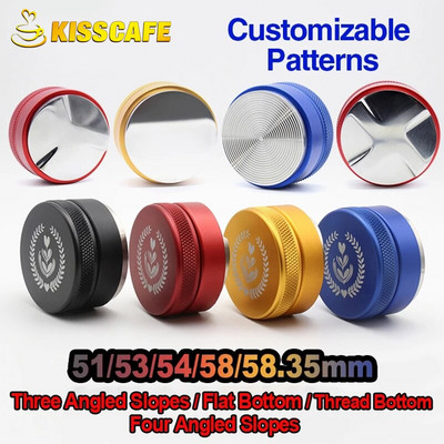 Регулируем разпределител за кафе Espresso Tamper 304 неръждаема стомана 51/53/54/58/58,35 мм, наличен за повечето инструменти за кафе с портафилтър
