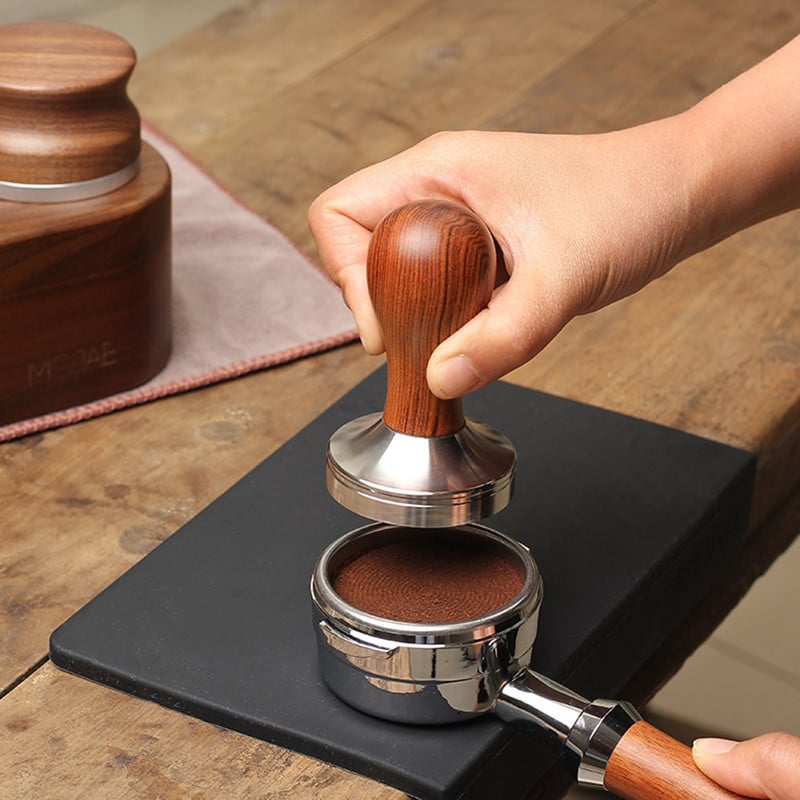 51/53/58/58.3MM Kávé Tamper 304 Rozsdamentes acél Kávépor Kalapács Fogantyú Lapos Eszpresszó Kávétartozékok Barista