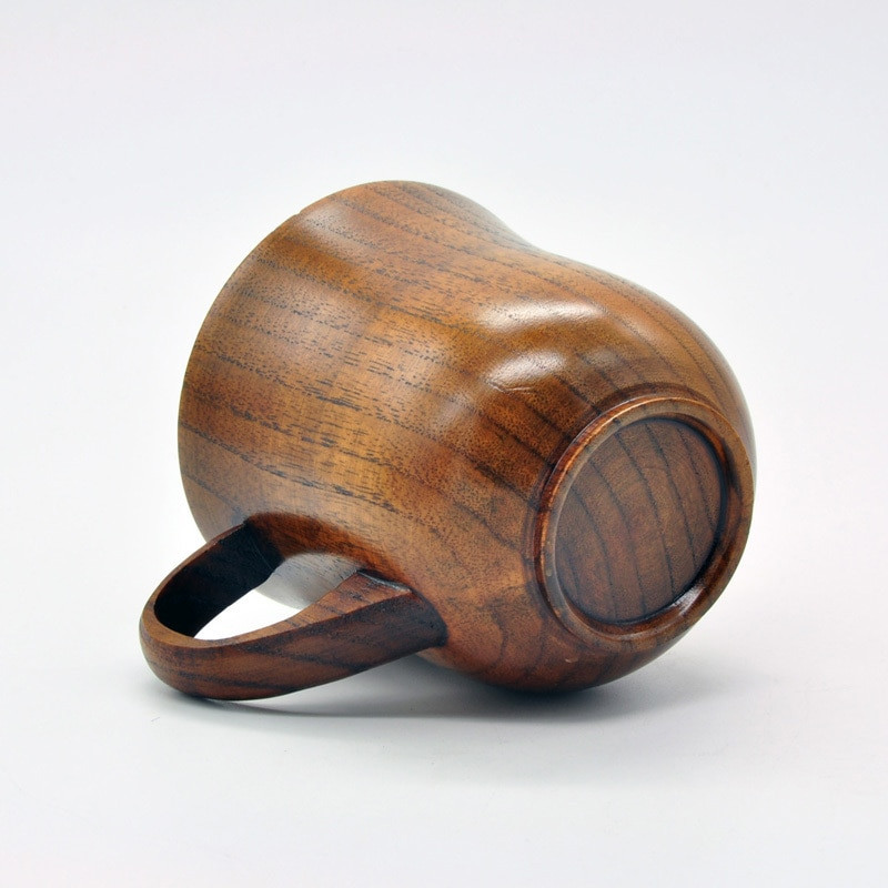 3db/készlet Fa csésze csészealj kanál készlet kávé tea Eszközök Kiegészítők Copo Handmade Natural