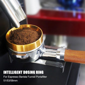 51 mm 54 mm 58 mm Breville Delonghi Krups aliuminio dozavimo žiedas su magnetu, skirtas dubenims, kavos sugadinimui, espreso baristai