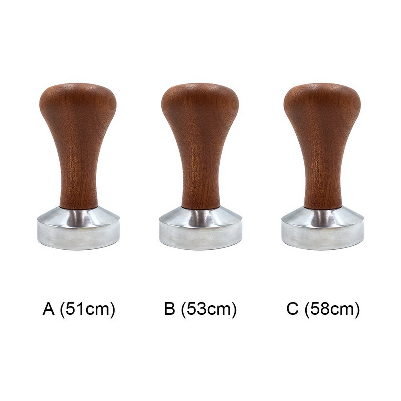 51mm 53mm 58mm kávézó préselés Barista szerszámkalapács fa nyelű kávé szabotázs