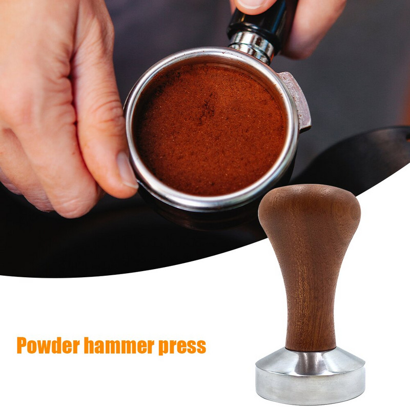 51mm 53mm 58mm kávézó préselés Barista szerszámkalapács fa nyelű kávé szabotázs