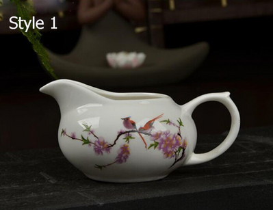 130 ml-es porcelán Gong Dao csésze kézzel készített mintás kerámia Gong Dao Bei teáskannával