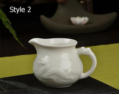 130 ml-es porcelán Gong Dao csésze kézzel készített mintás kerámia Gong Dao Bei teáskannával