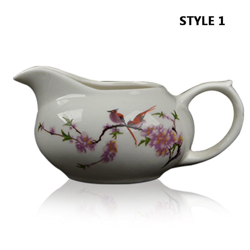 130 ml-es porcelán Gong Dao csésze kézzel készített mintás kerámia Gong Dao Bei teáskannával
