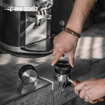 Coffee Tamper 51mm 58mm Espresso Tamper Βάση από ανοξείδωτο ατσάλι Διανομέας Coffee Distribution Barista Εργαλεία διανομής Πρέσα Tamping Coffee