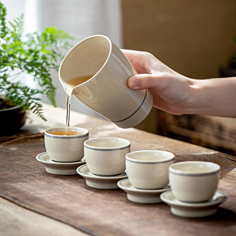CHANSHOVA 30ml kínai stílusú teáscsésze csészealj készlet kerámia kis teáscsésze készlet Kínai porcelán H569
