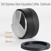 51/53/58 mm podesivi distributer kave Alat za distribuciju espressa Izravnavač s podlogom za Breville i Portafilter kavu