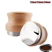 304 Rozsdamentes acél Állítható 51MM 53MM 58MM Kávé Tamper Espresso Barista Kávéfőző Daráló 3 Szög szabotázs kávé