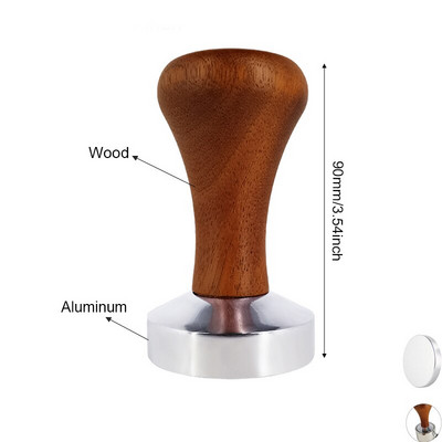 304 Rozsdamentes acél Állítható 51MM 53MM 58MM Kávé Tamper Espresso Barista Kávéfőző Daráló 3 Szög szabotázs kávé
