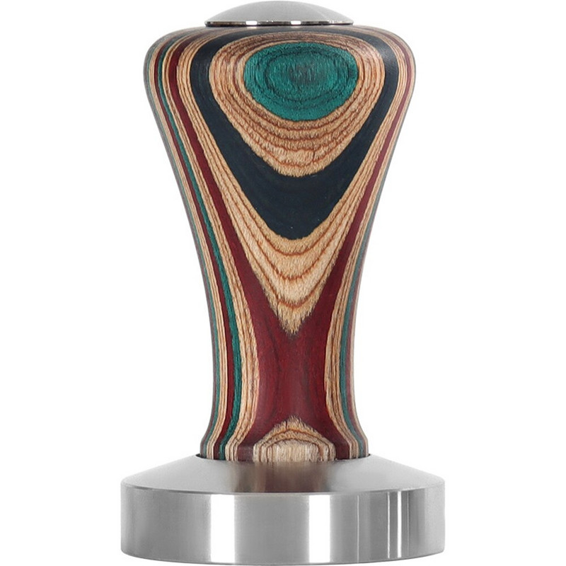 51/53/58MM medinės rankenos kavos tamperis nerūdijančio plieno pagrindo miltelių presas, tvirtas plaktukas kavos priedai Baristai