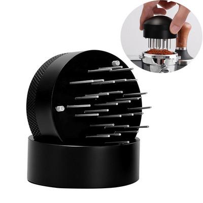 Игла за кафе 51MM/53MM/58MM Лесен за използване Удобен ръчно почистване Baristal Pine Powder Coffee Tamper with Base Niveler Supplies